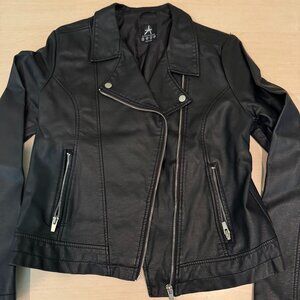 Primark Atmosphere Black Leather Jacket Size US 8